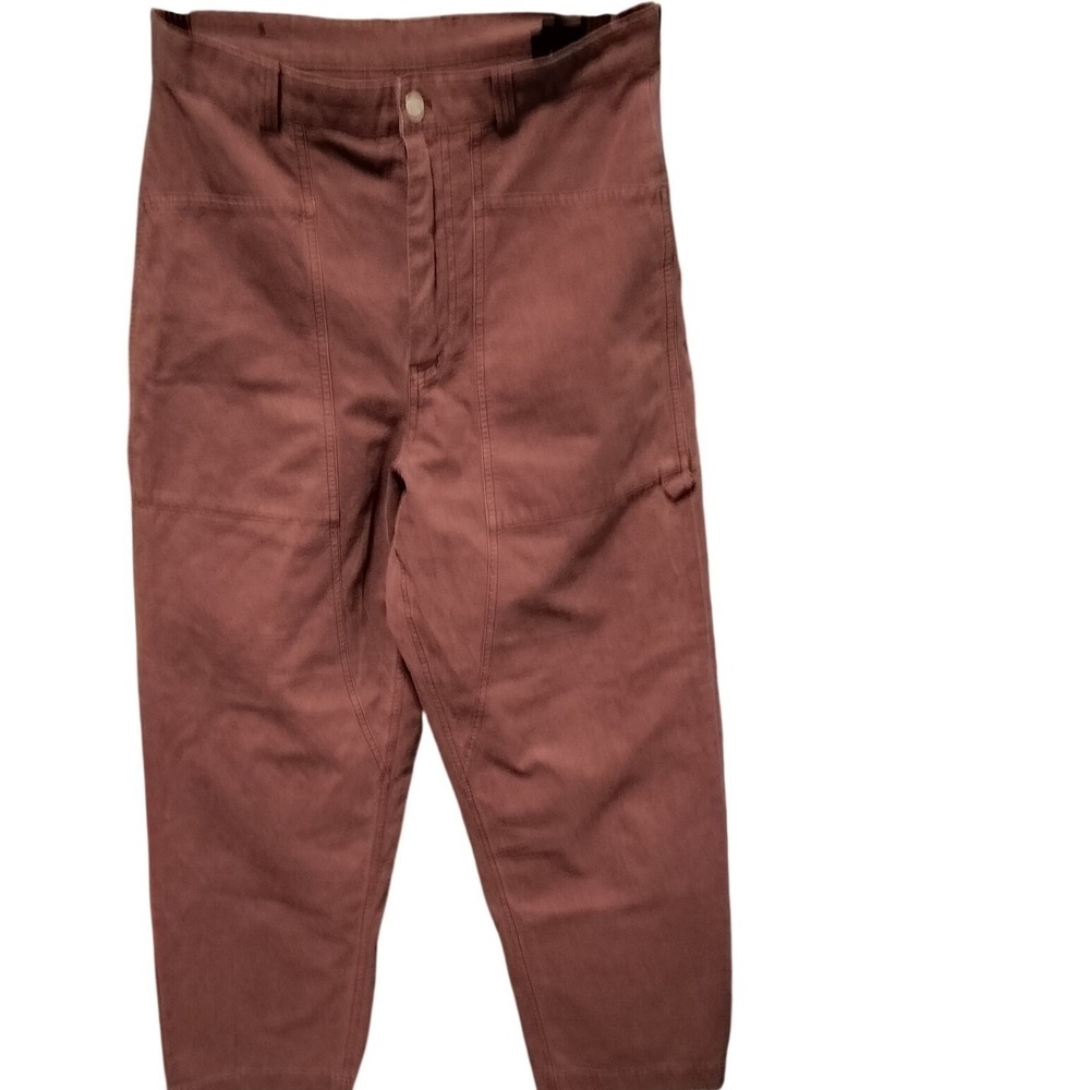 ZARA‎ High Waisted Utility Pants Dusty Rose Women's Size 30 Cotton/Hemp Material